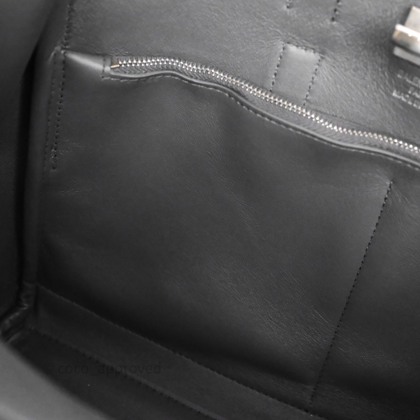 Balenciaga Small Bel Air Carry All Bag Grey Calfskin Silver Hardware