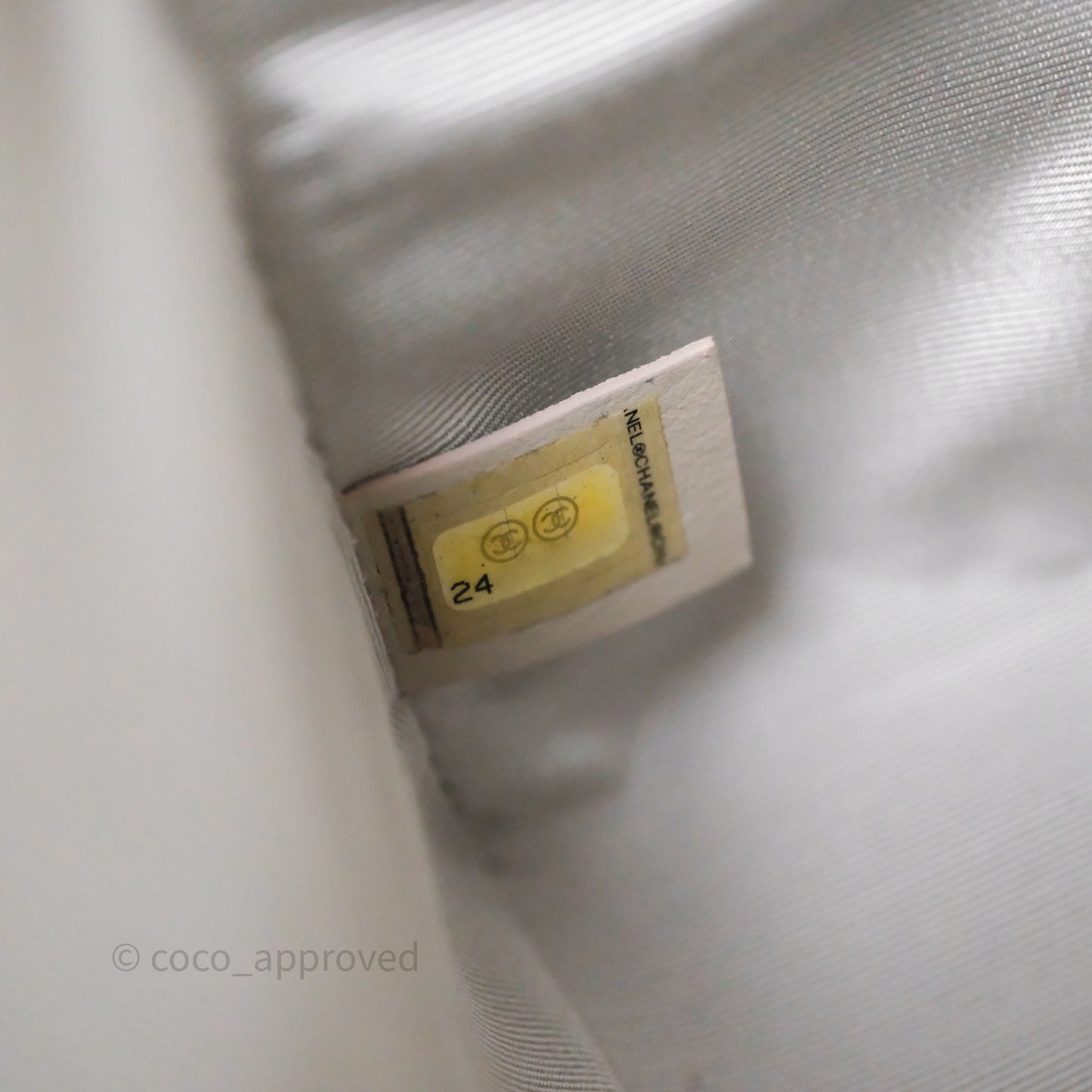 Chanel Medium Boy Quilted Iridescent Silver Caviar Silver Hardware
