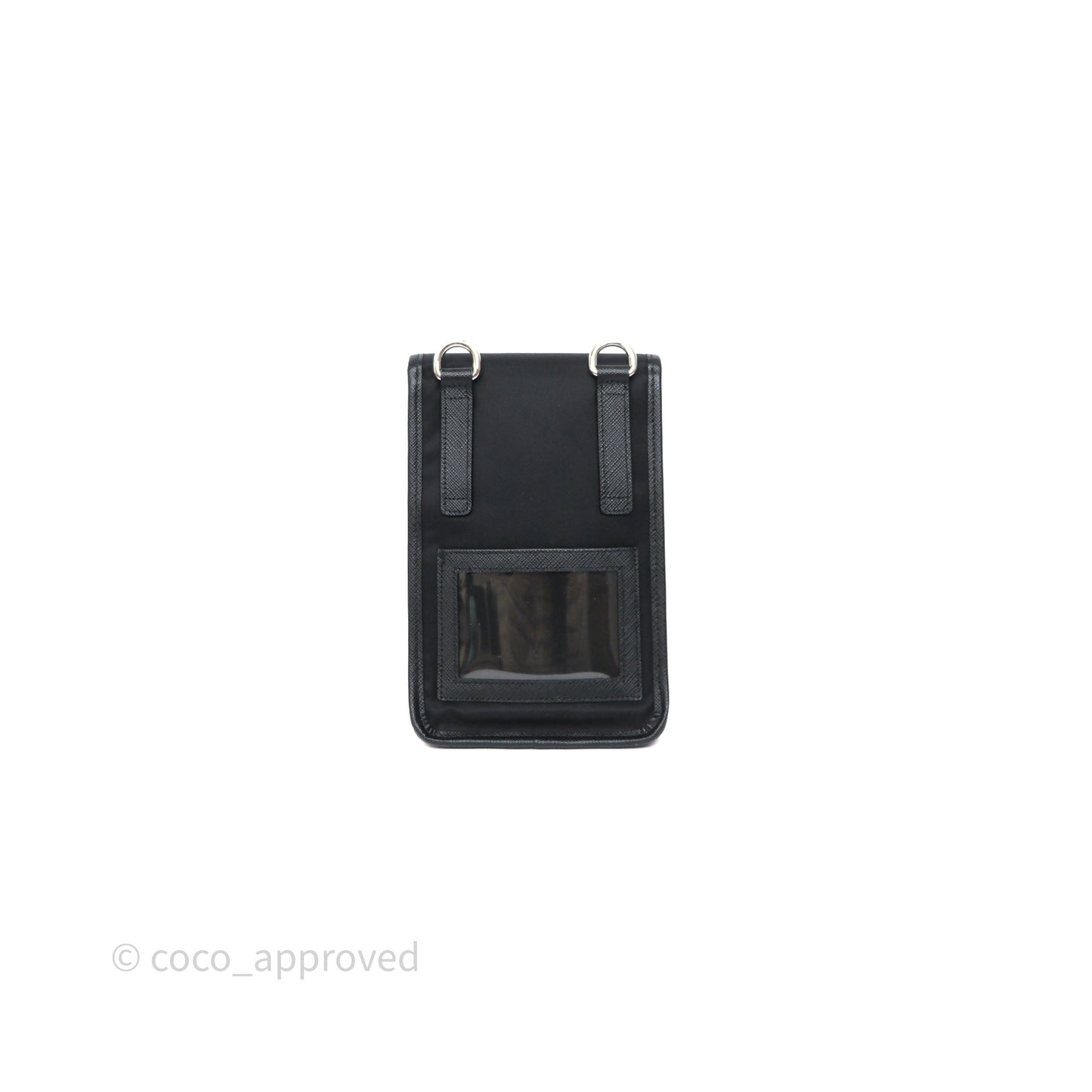 Prada Saffiano Leather Smartphone Case Black