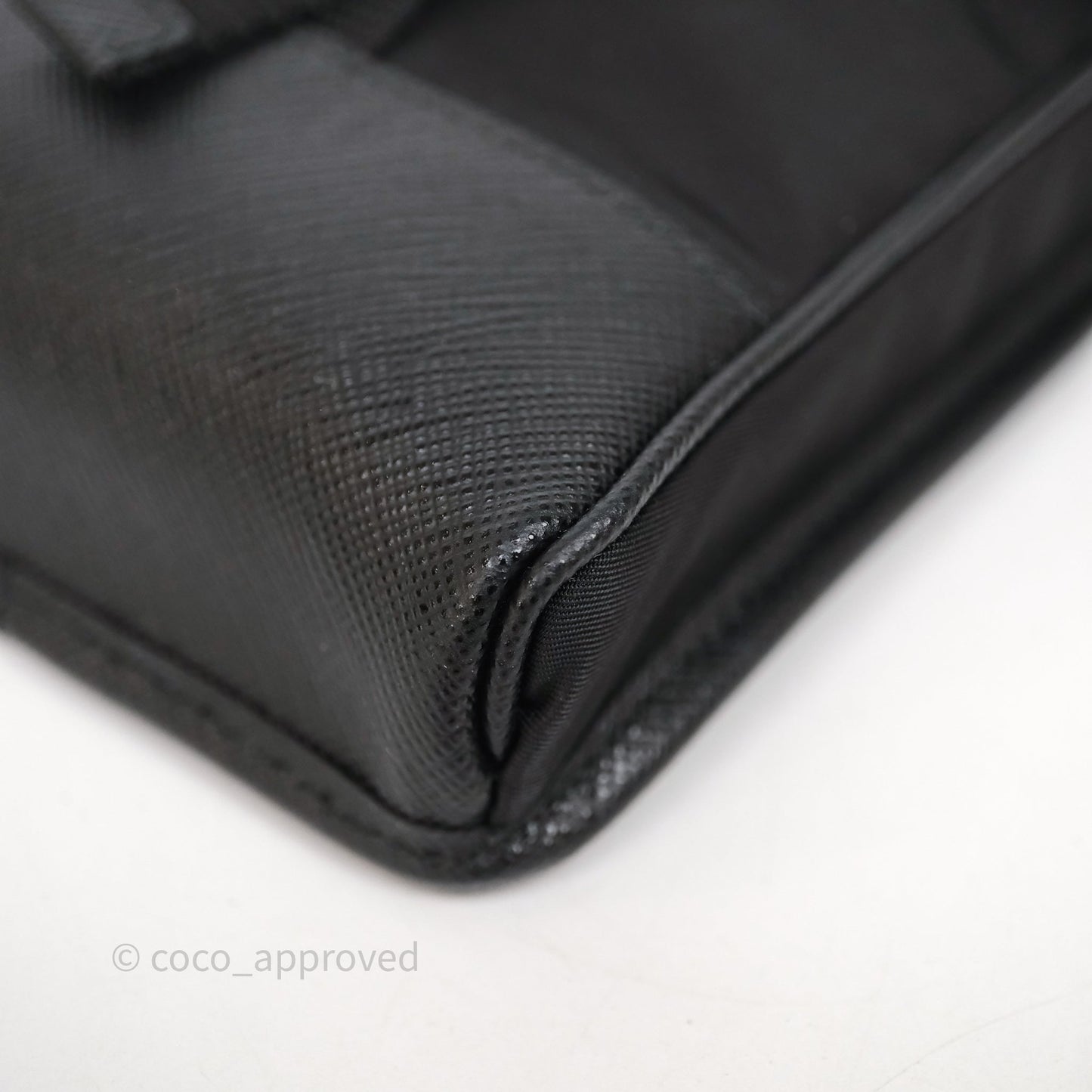 Prada Saffiano Leather Smartphone Case Black