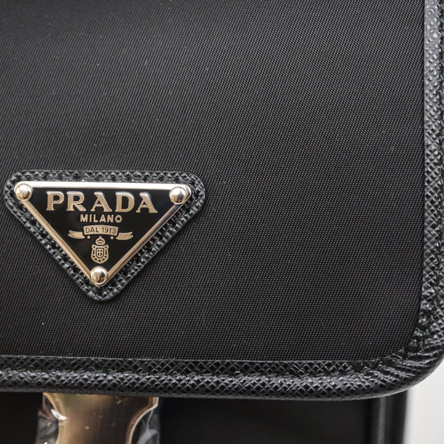 Prada Saffiano Leather Smartphone Case Black