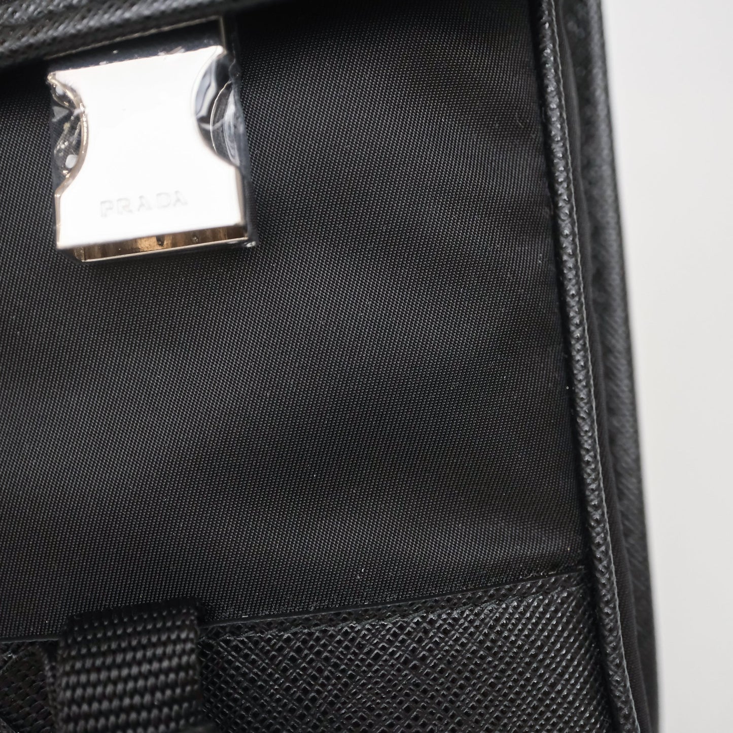 Prada Saffiano Leather Smartphone Case Black