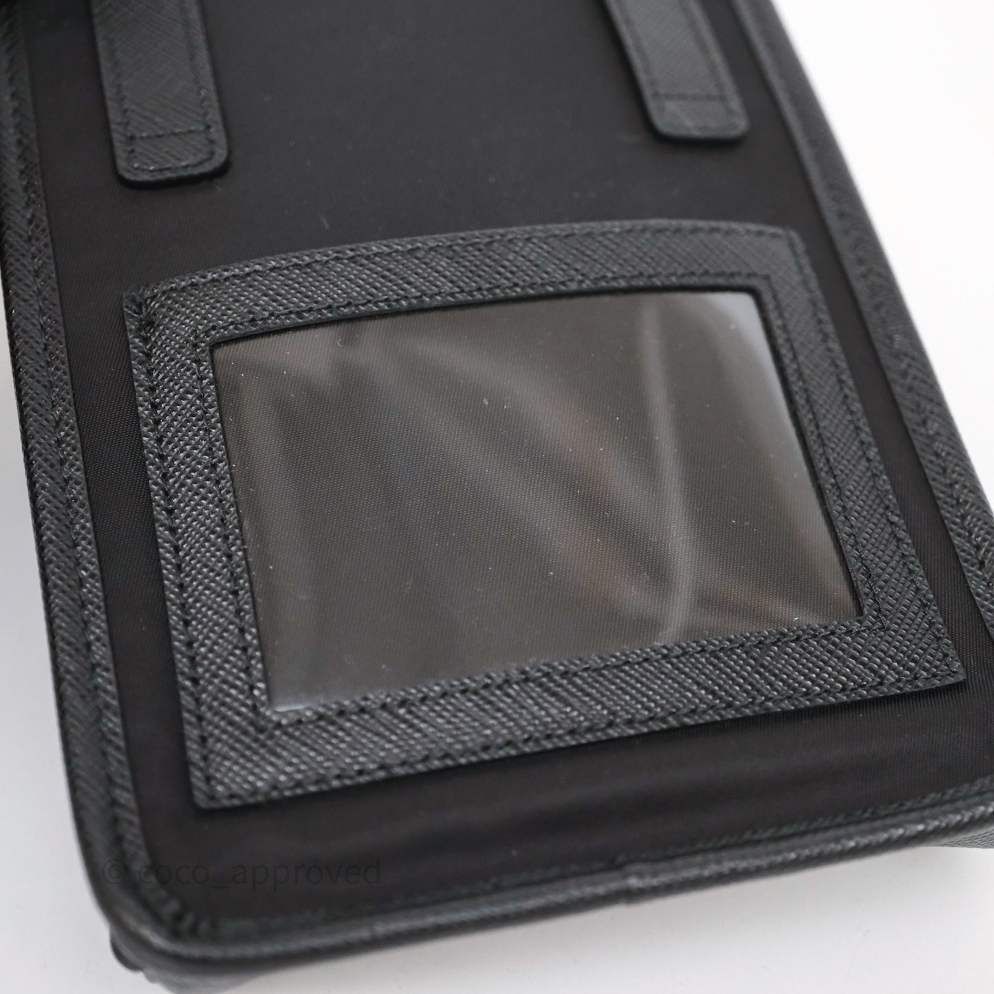 Prada Saffiano Leather Smartphone Case Black