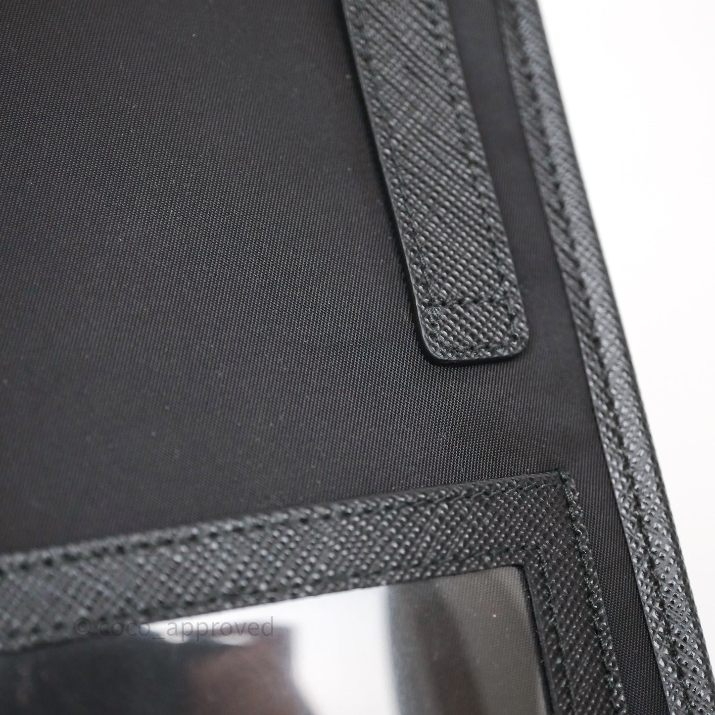 Prada Saffiano Leather Smartphone Case Black