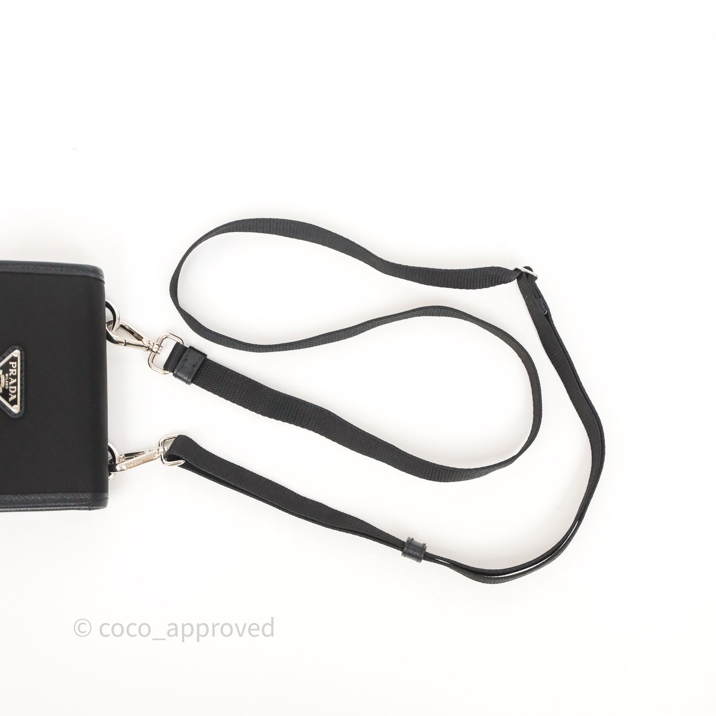 Prada Saffiano Leather Smartphone Case Black