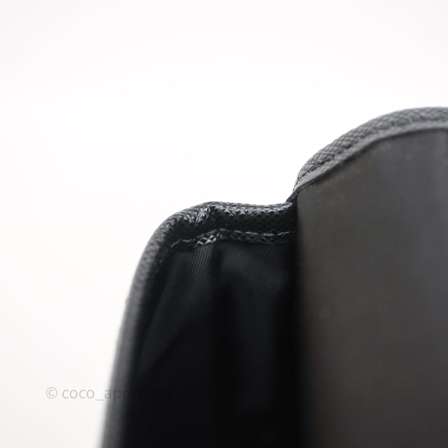 Prada Saffiano Leather Smartphone Case Black