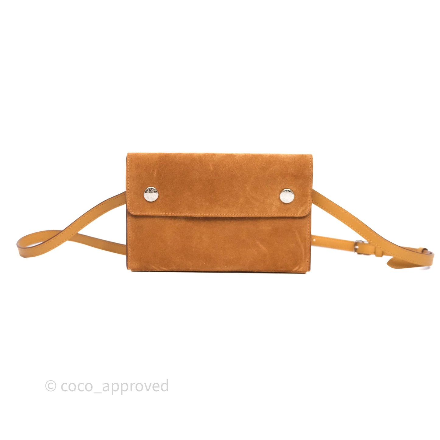 Hermès Snap Wallet Chamois/ Sesame Grizzly/ Swift Palladium Hardware