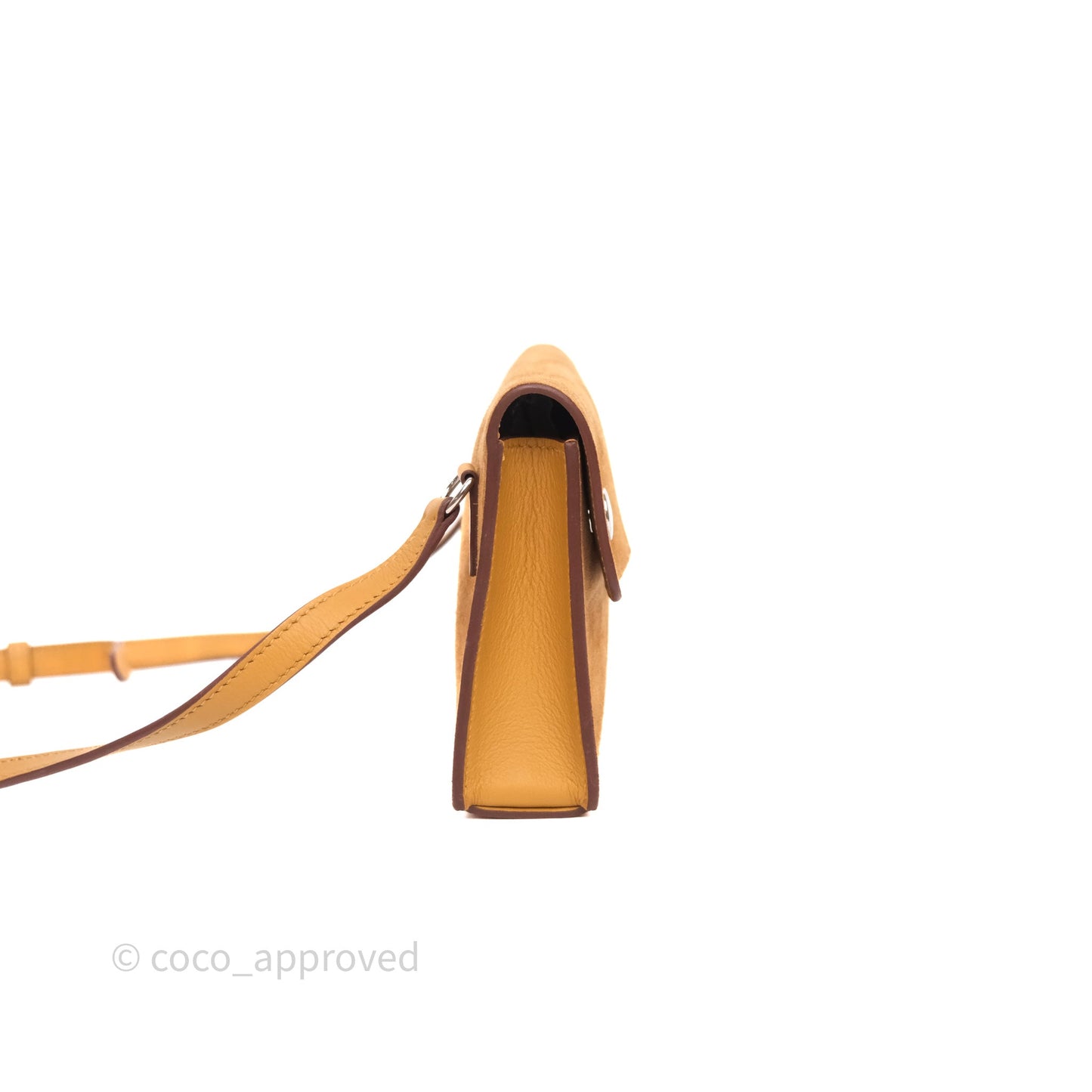 Hermès Snap Wallet Chamois/ Sesame Grizzly/ Swift Palladium Hardware