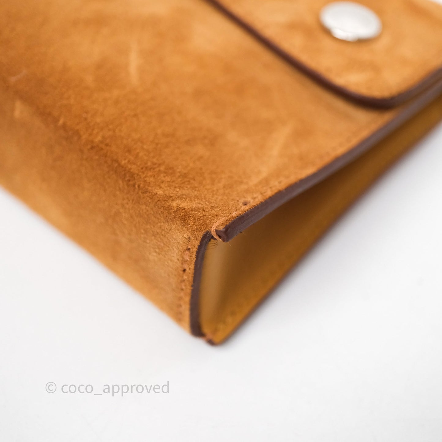 Hermès Snap Wallet Chamois/ Sesame Grizzly/ Swift Palladium Hardware