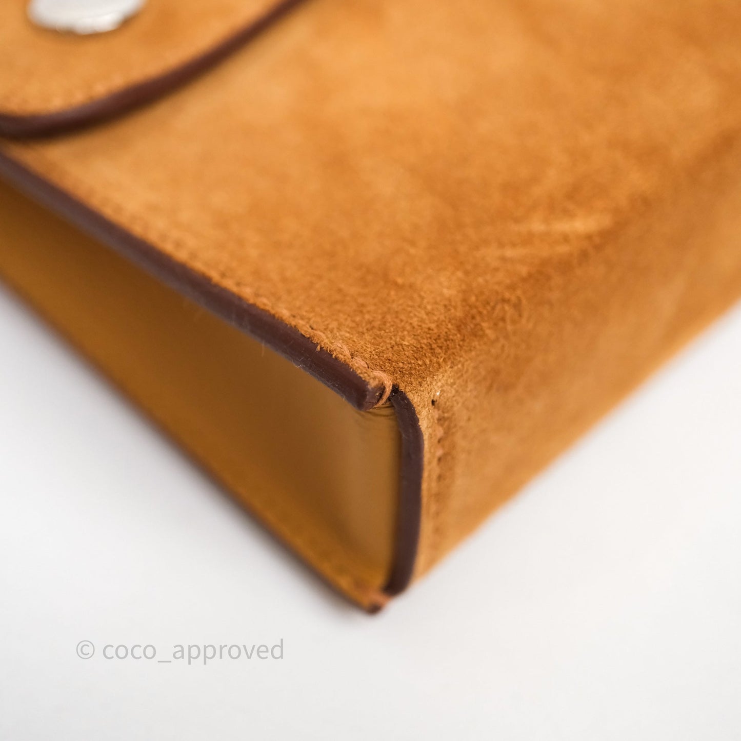 Hermès Snap Wallet Chamois/ Sesame Grizzly/ Swift Palladium Hardware