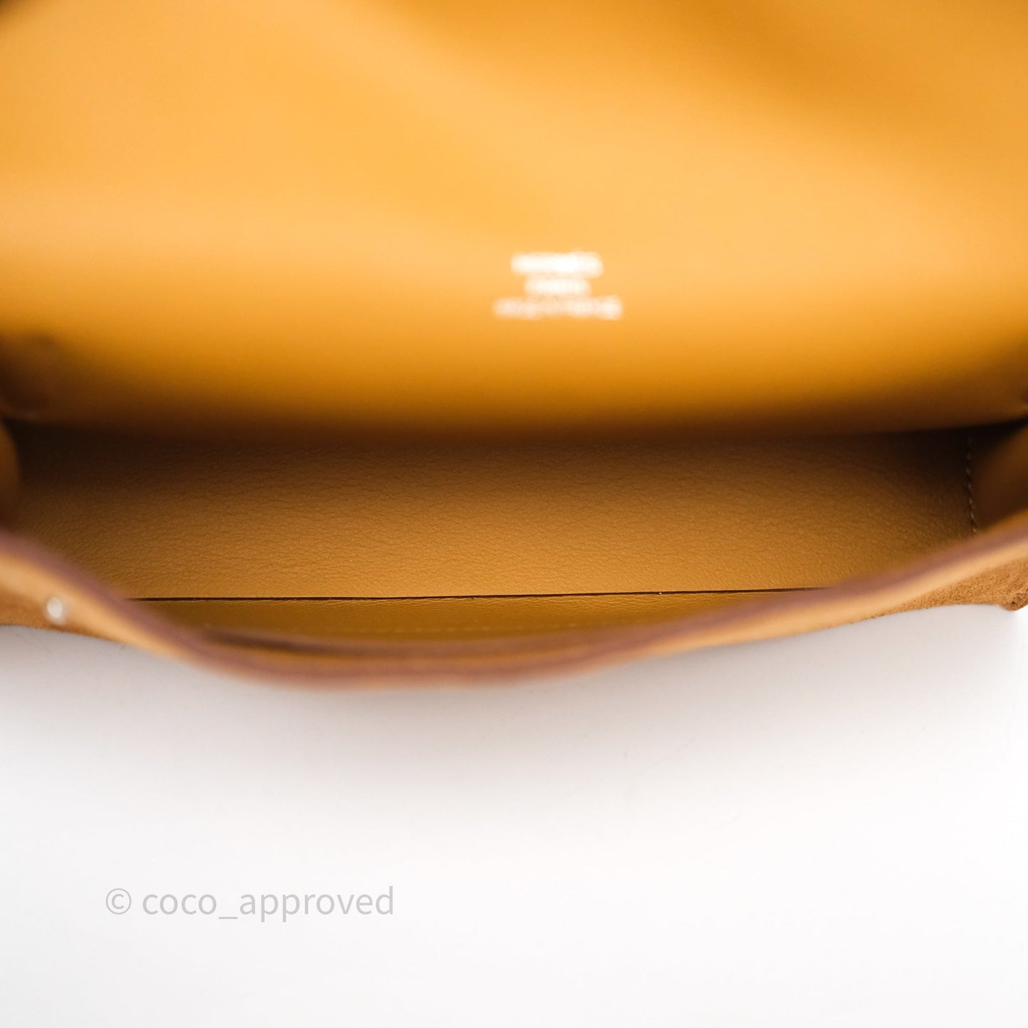 Hermès Snap Wallet Chamois/ Sesame Grizzly/ Swift Palladium Hardware