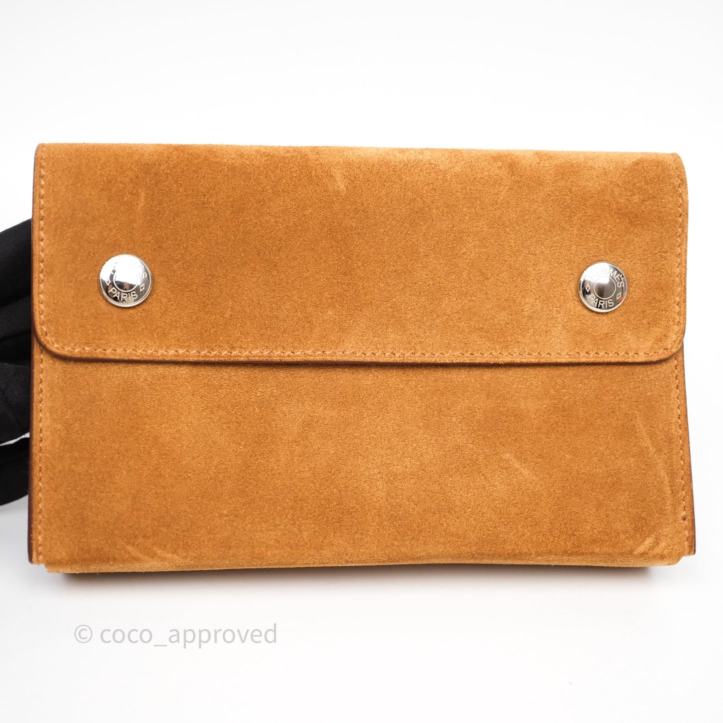 Hermès Snap Wallet Chamois/ Sesame Grizzly/ Swift Palladium Hardware