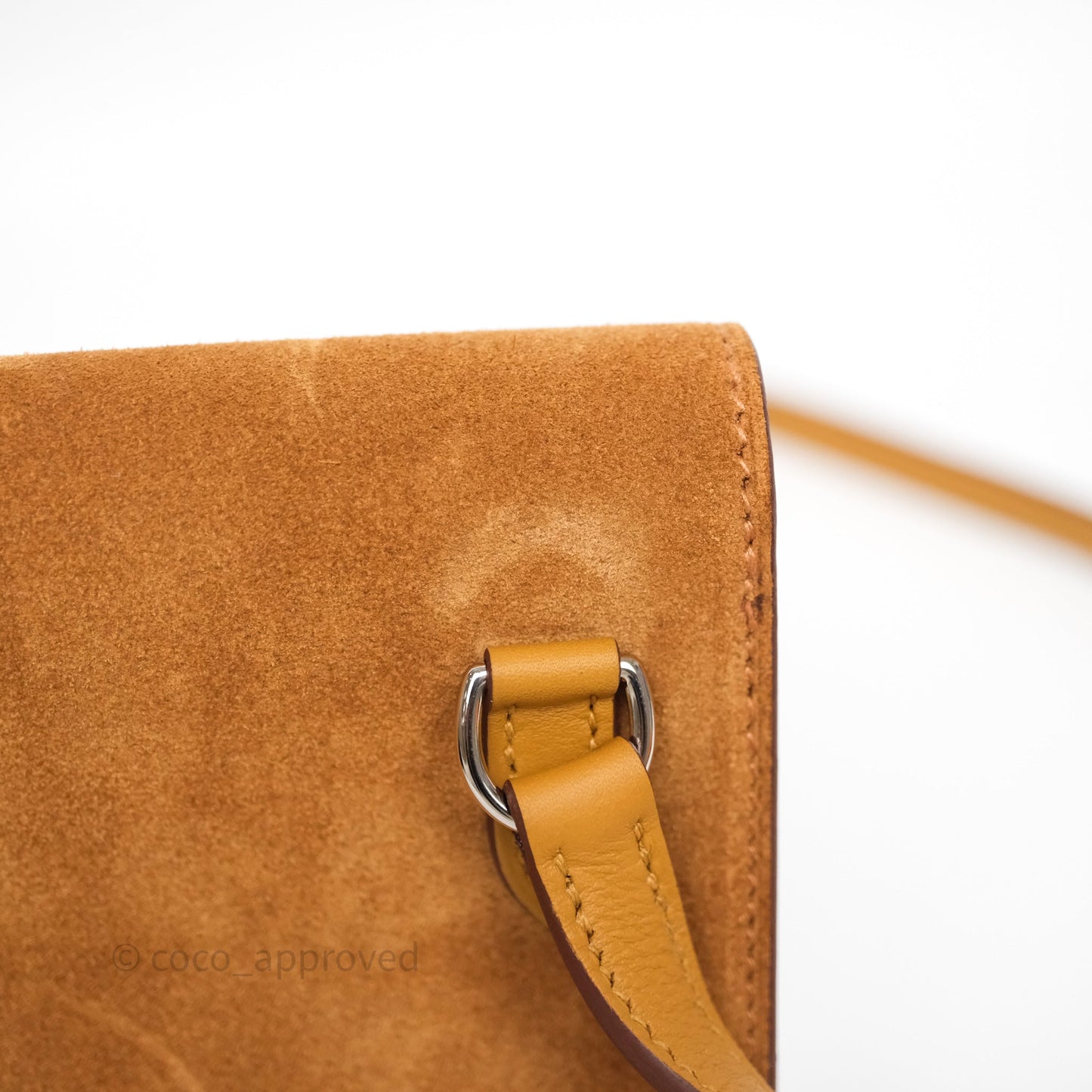 Hermès Snap Wallet Chamois/ Sesame Grizzly/ Swift Palladium Hardware
