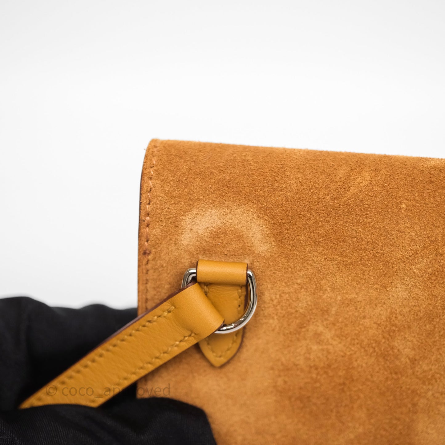 Hermès Snap Wallet Chamois/ Sesame Grizzly/ Swift Palladium Hardware