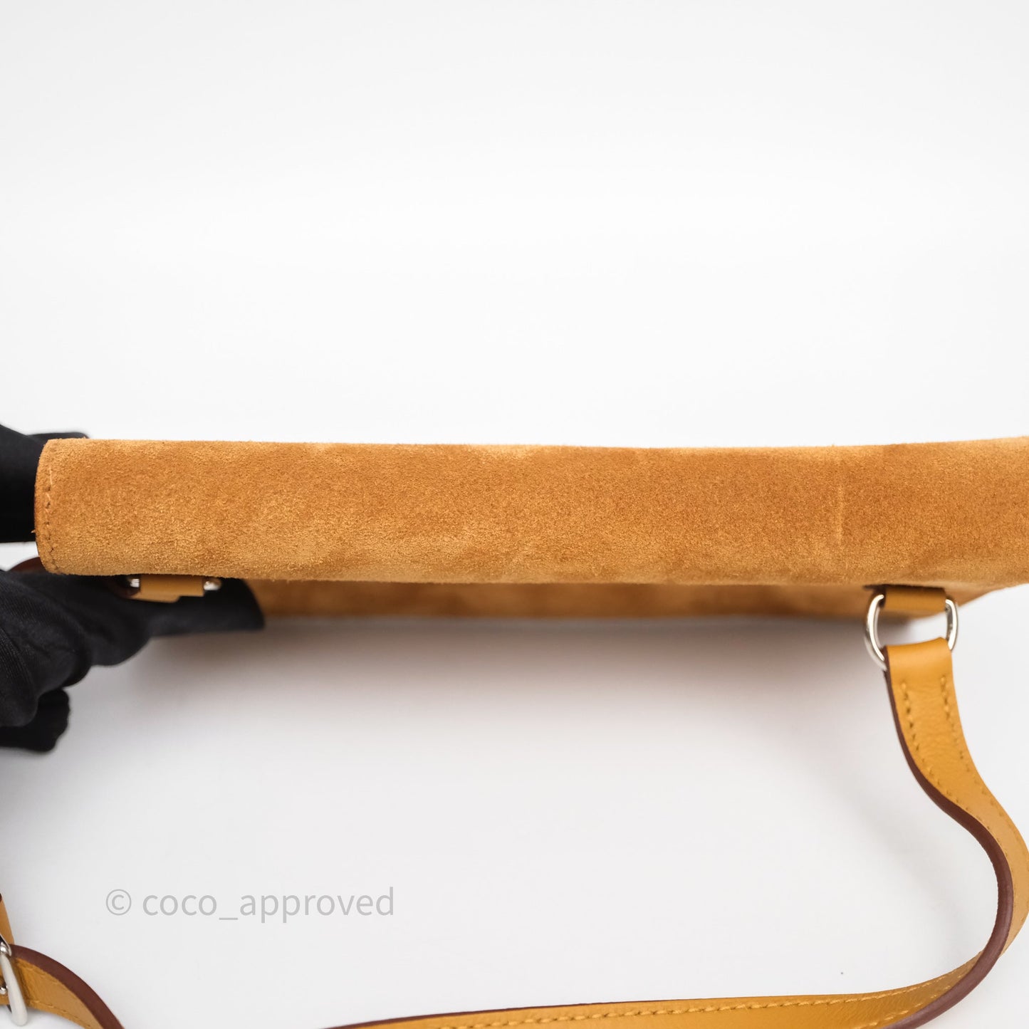 Hermès Snap Wallet Chamois/ Sesame Grizzly/ Swift Palladium Hardware