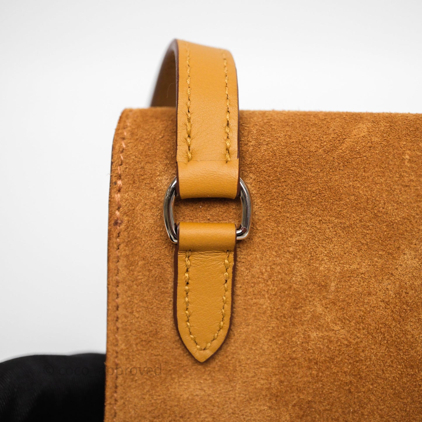 Hermès Snap Wallet Chamois/ Sesame Grizzly/ Swift Palladium Hardware