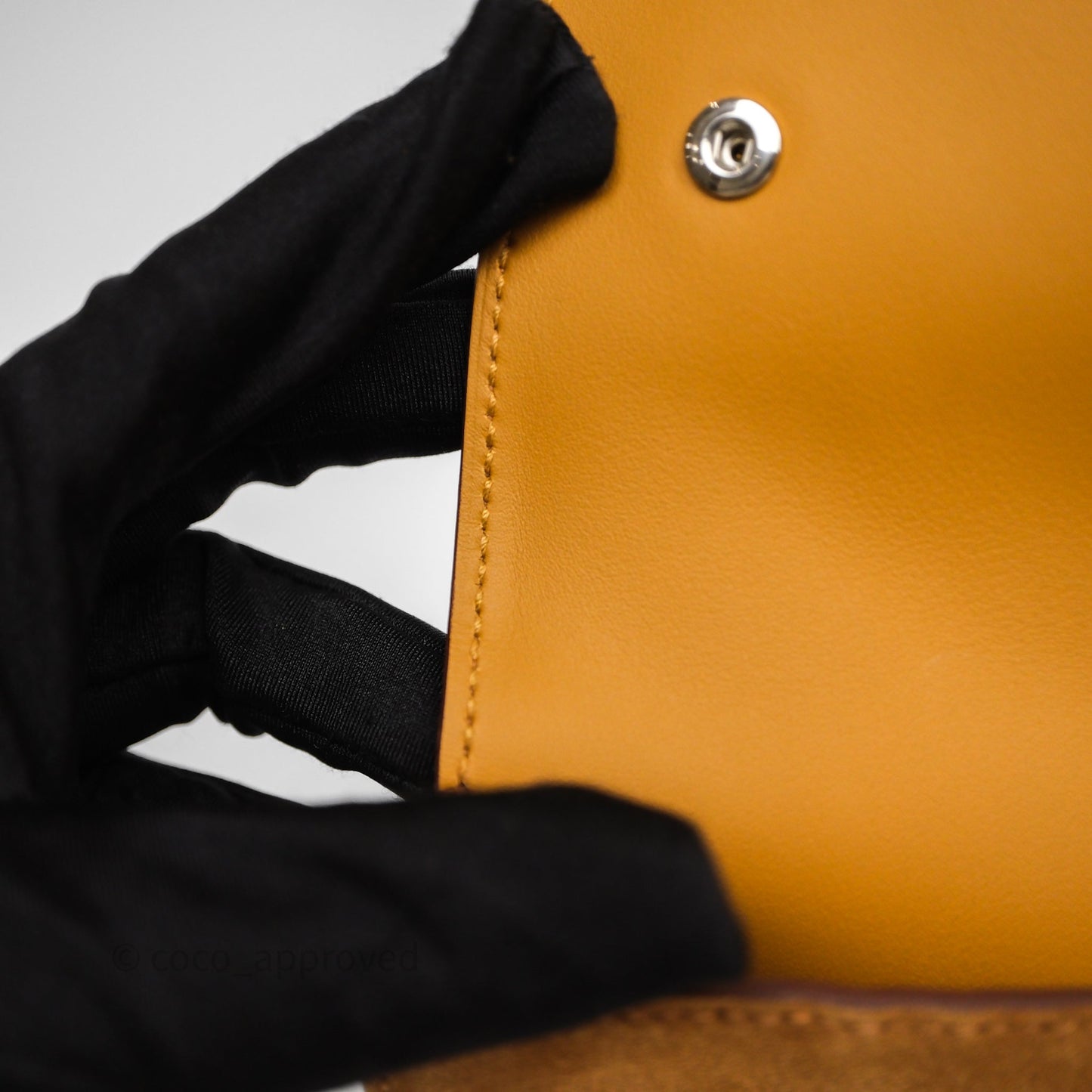 Hermès Snap Wallet Chamois/ Sesame Grizzly/ Swift Palladium Hardware