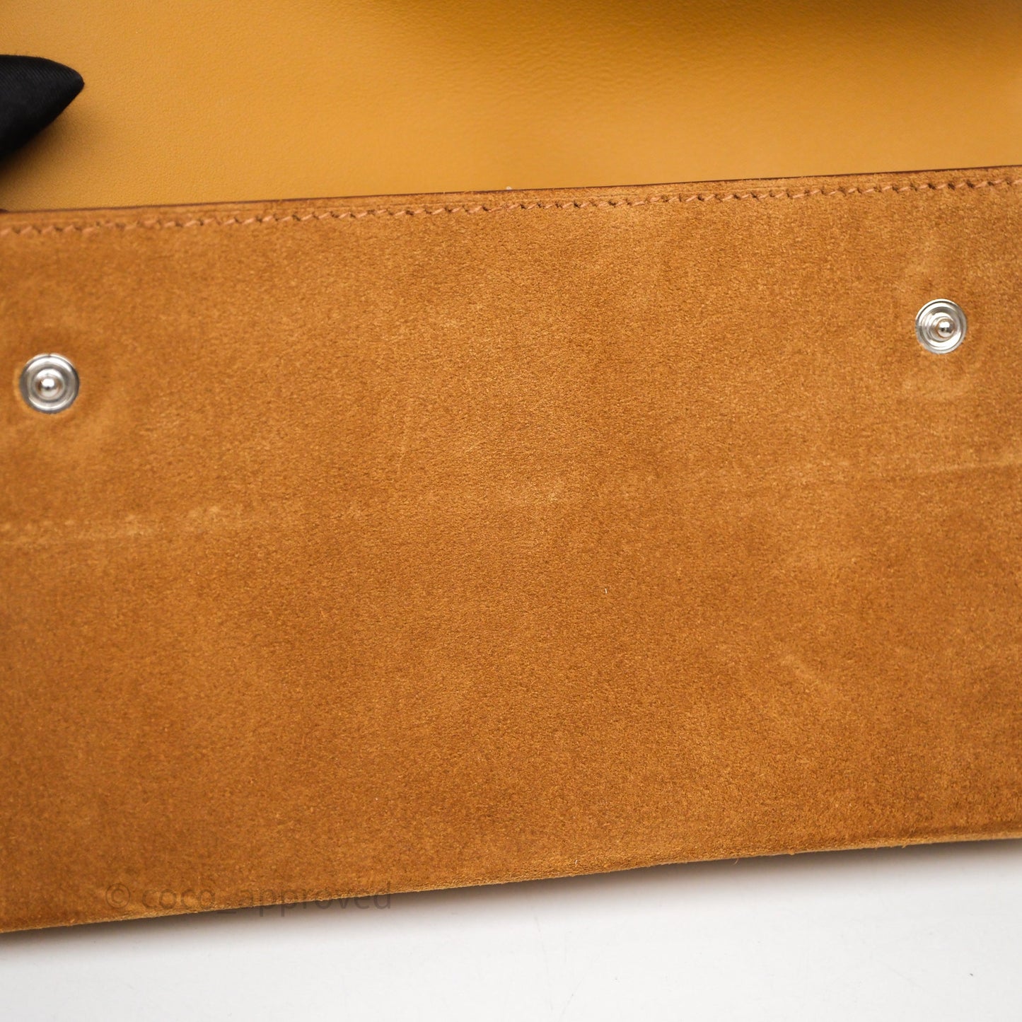 Hermès Snap Wallet Chamois/ Sesame Grizzly/ Swift Palladium Hardware