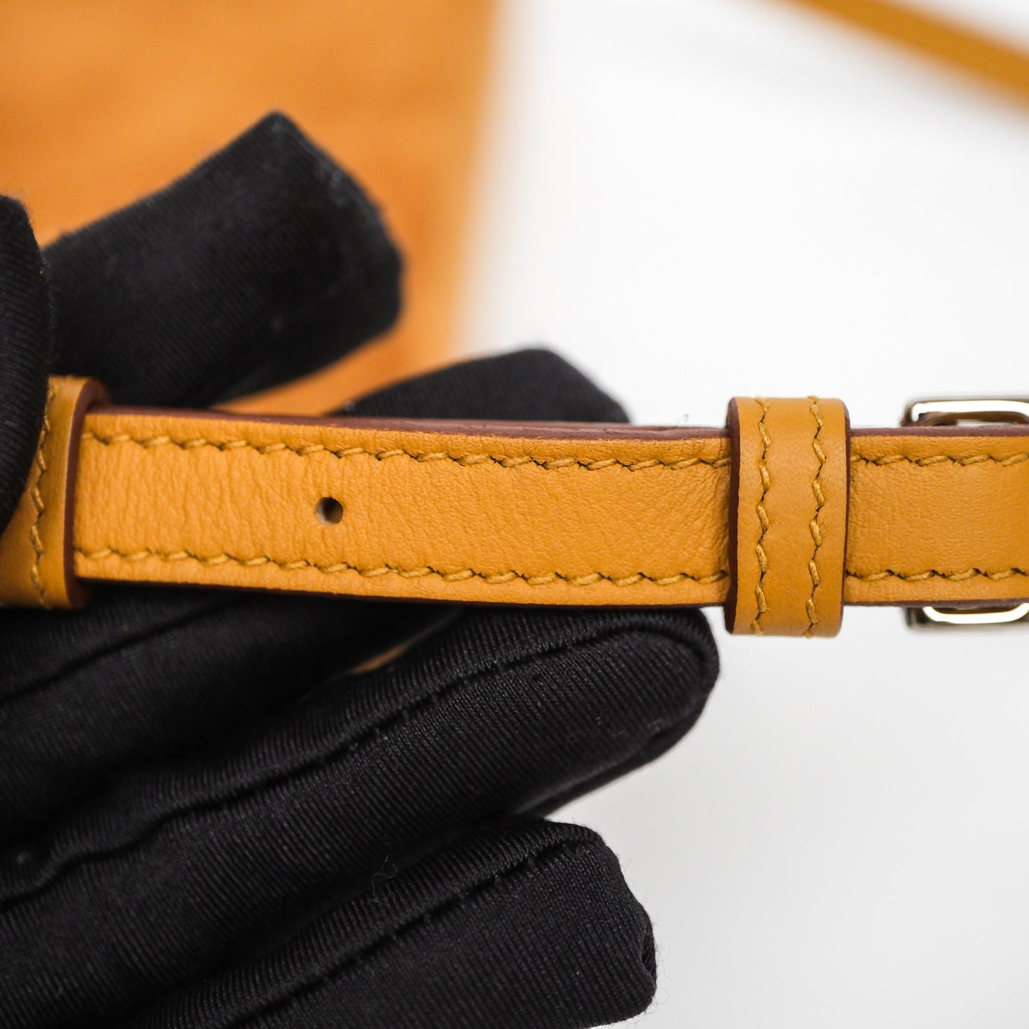 Hermès Snap Wallet Chamois/ Sesame Grizzly/ Swift Palladium Hardware