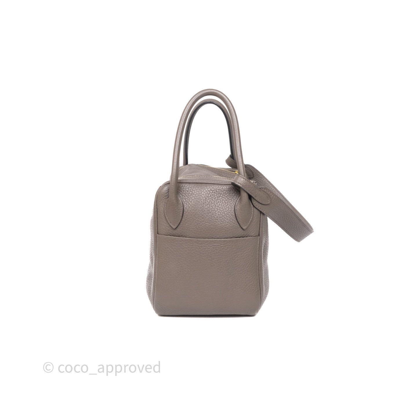 Hermès Lindy 26 Etain 8F Clemence Gold Hardware