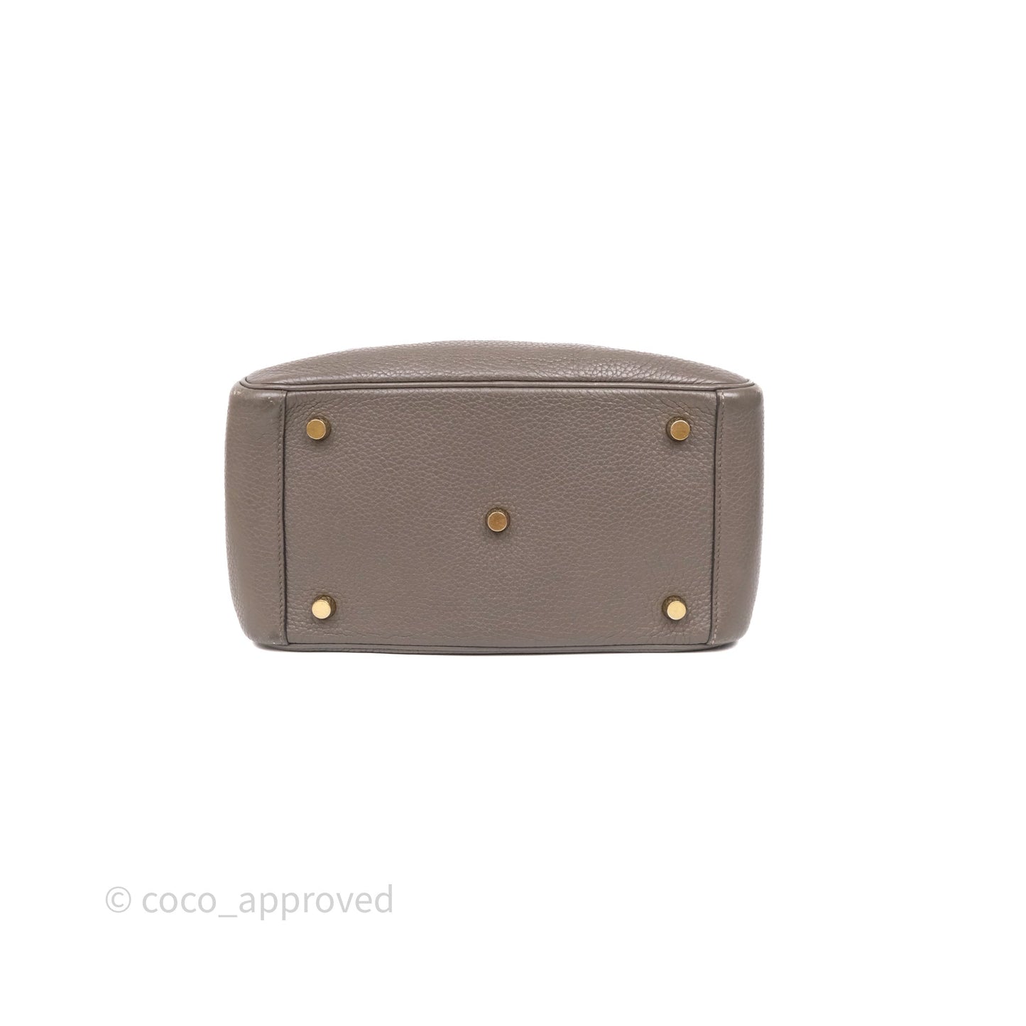 Hermès Lindy 26 Etain 8F Clemence Gold Hardware
