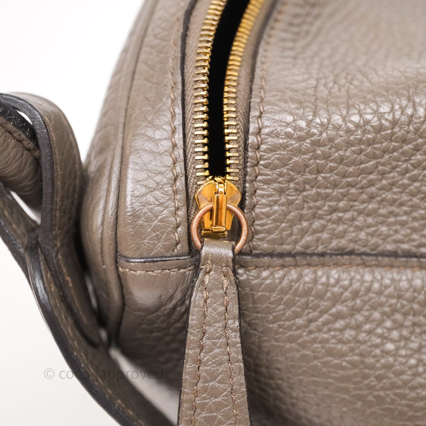 Hermès Lindy 26 Etain 8F Clemence Gold Hardware