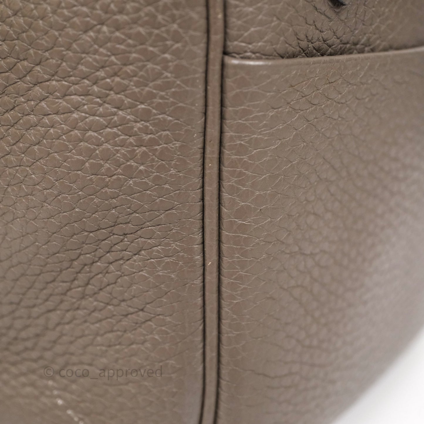 Hermès Lindy 26 Etain 8F Clemence Gold Hardware
