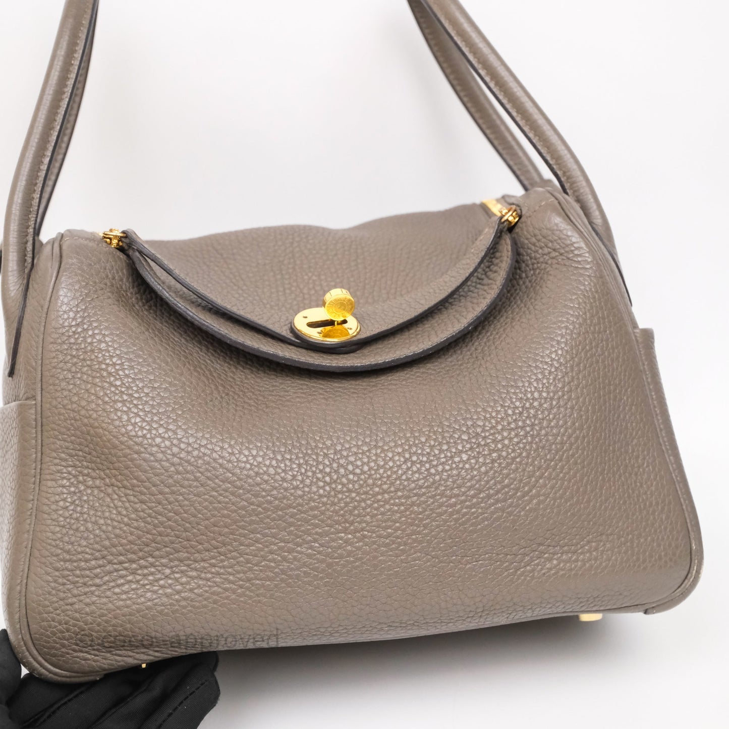 Hermès Lindy 26 Etain 8F Clemence Gold Hardware