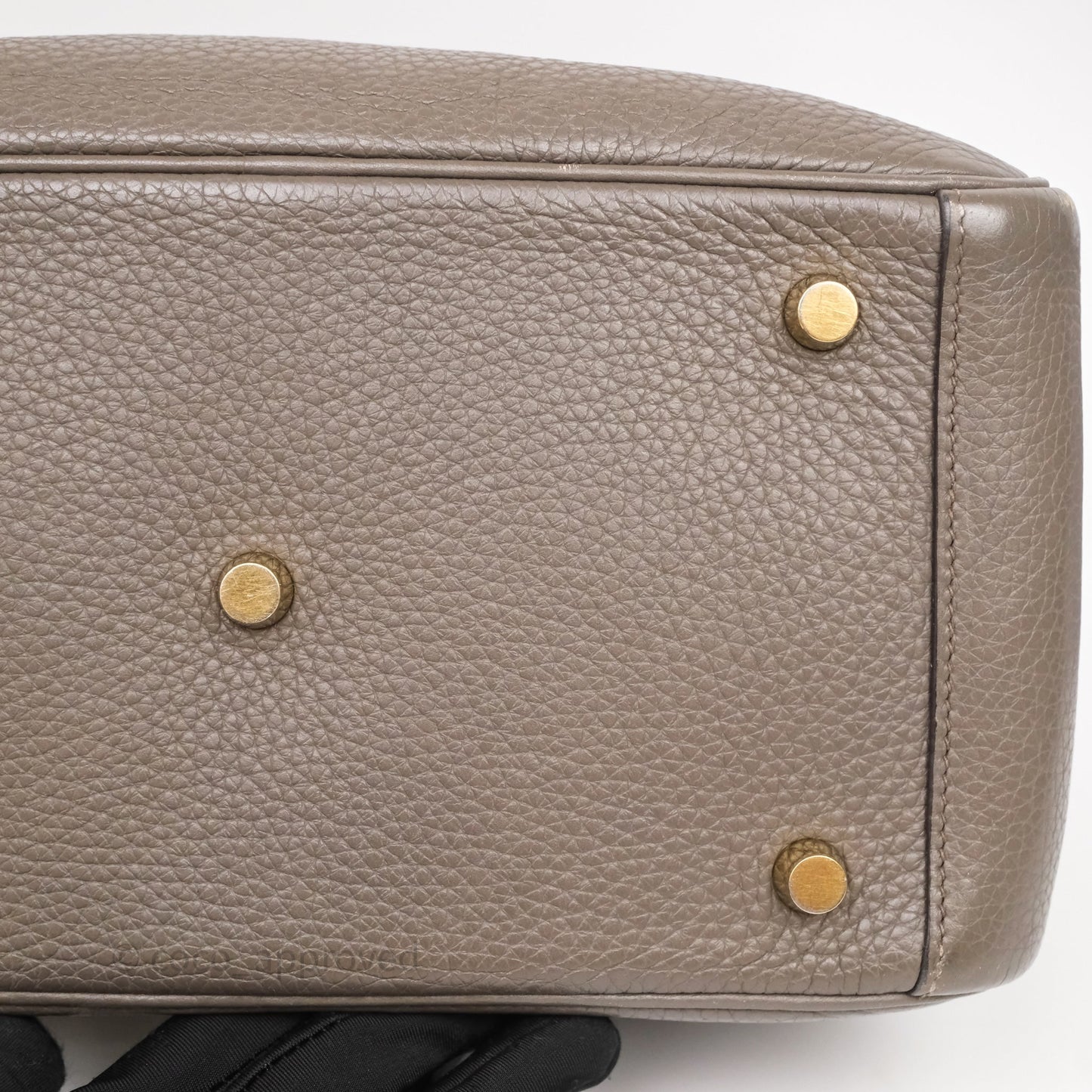 Hermès Lindy 26 Etain 8F Clemence Gold Hardware