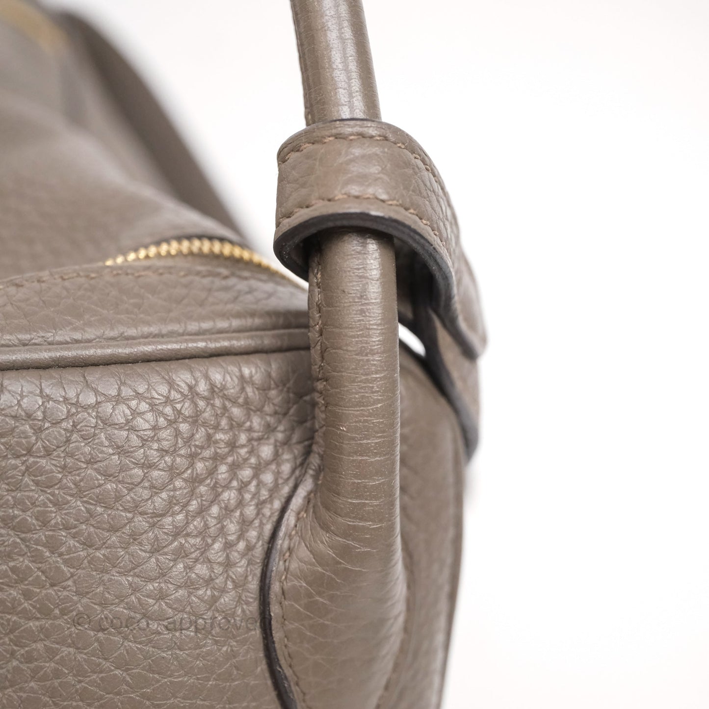 Hermès Lindy 26 Etain 8F Clemence Gold Hardware