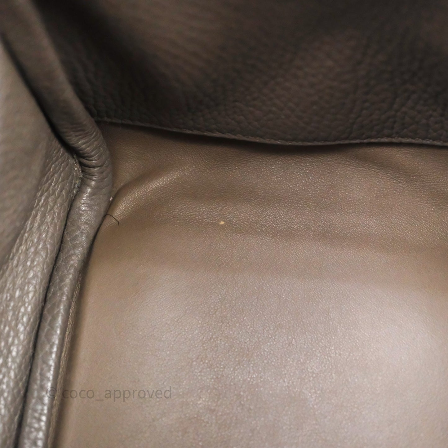 Hermès Lindy 26 Etain 8F Clemence Gold Hardware