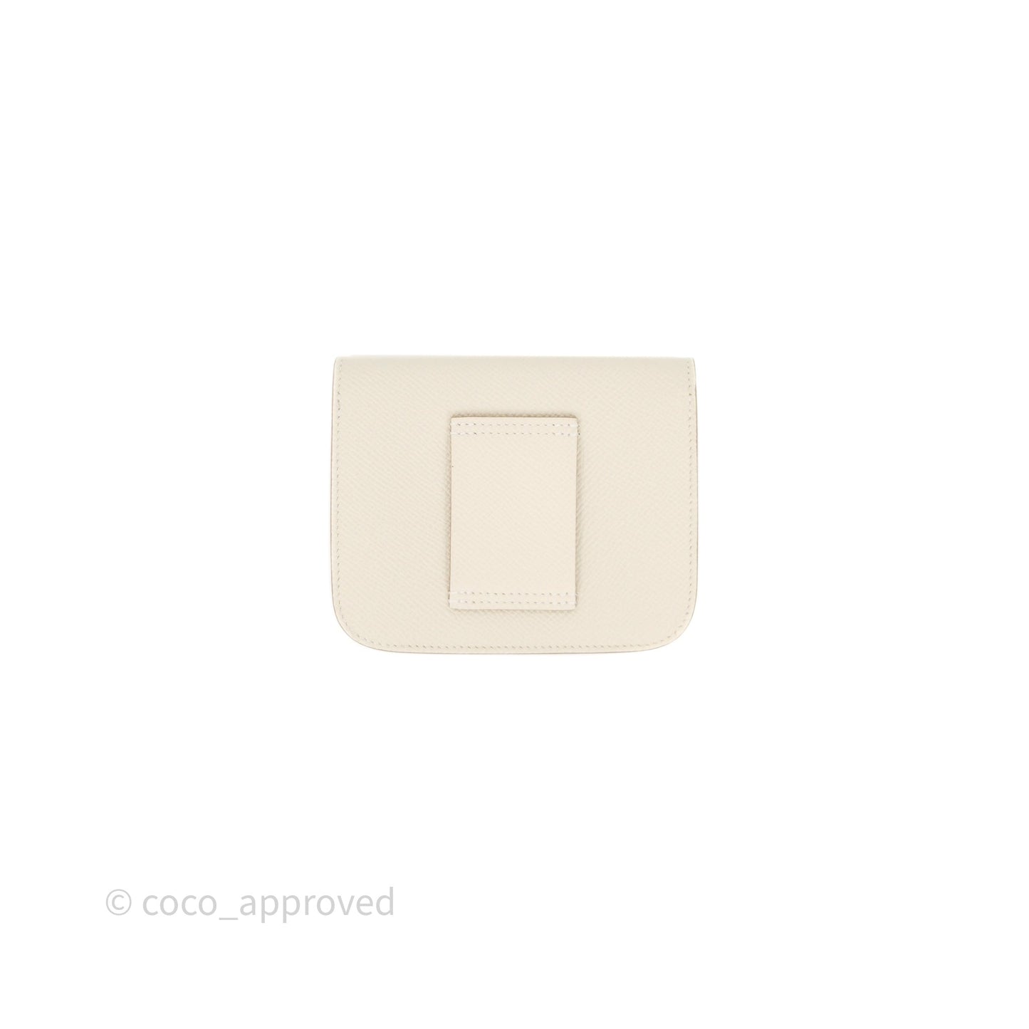Hermès Constance Slim Wallet Craie 10 Epsom Rose Gold Hardware