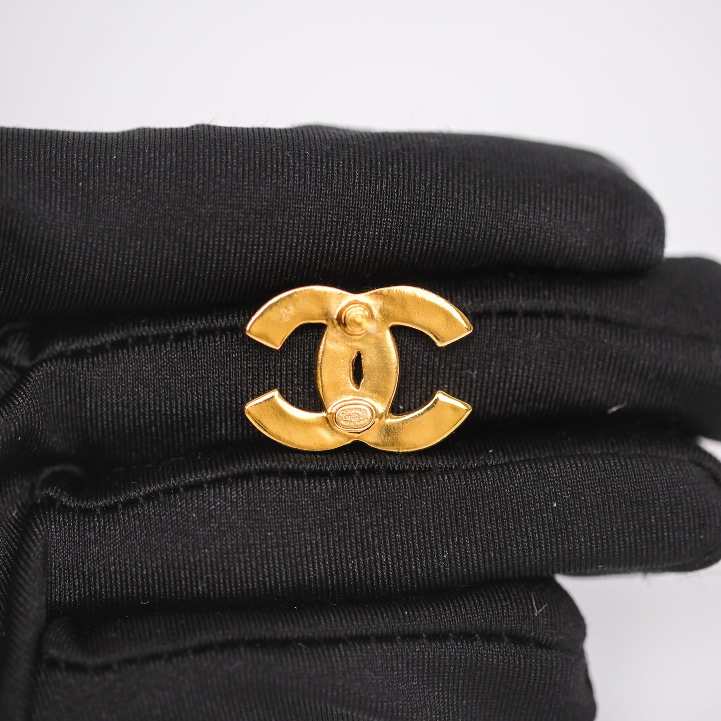 Chanel CC Gradient Orange/Pink Resin Earrings Gold Tone 23C