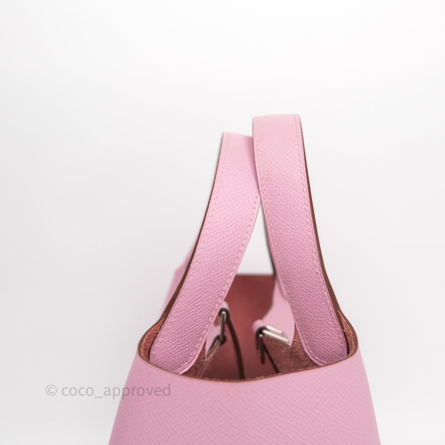 Hermès Tressage De Cuir Picotin Lock 18 Mauve Sylvestre X9/ Jaune de Naples 9O/Rouge H 55 Epsom Palladium Hardware