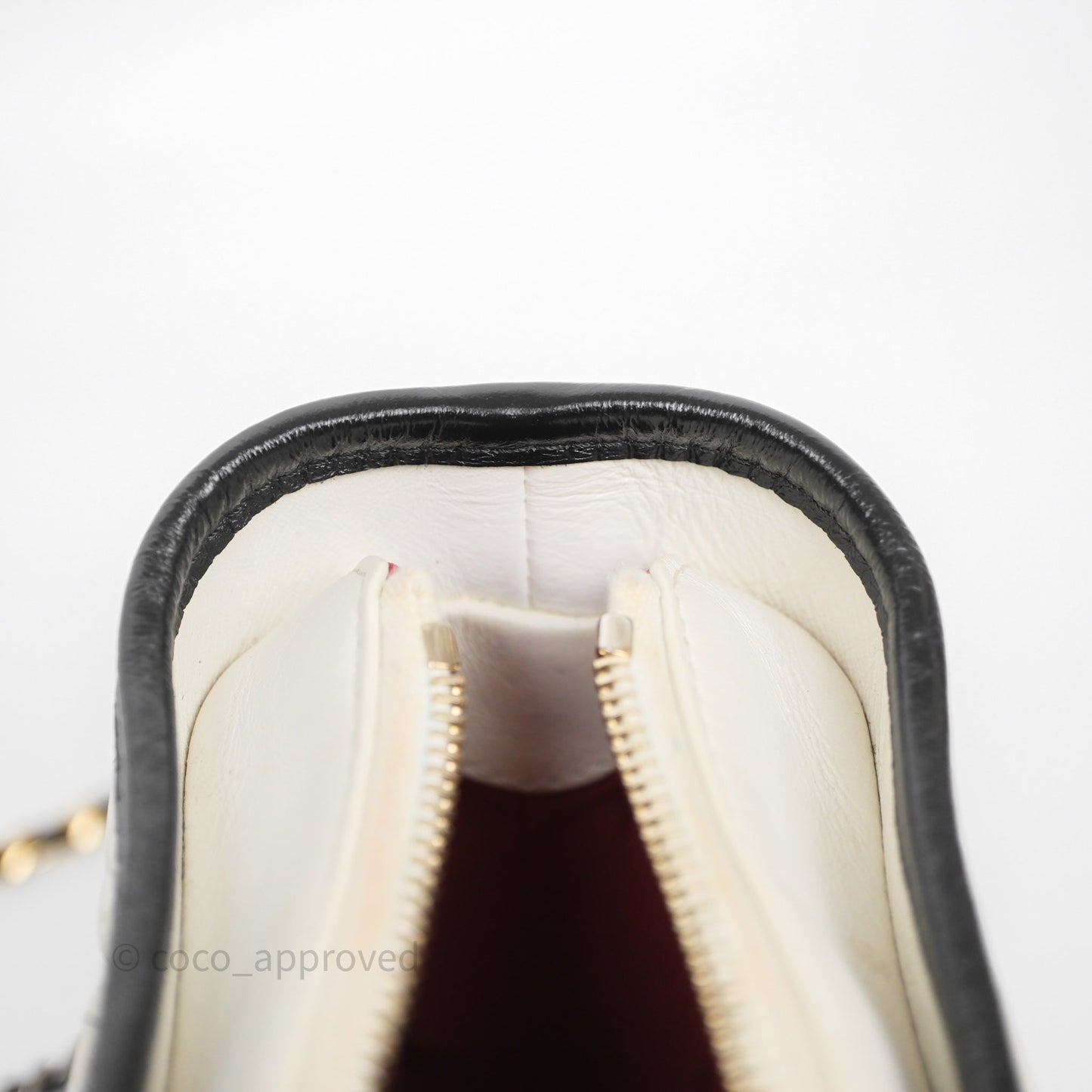 Chanel Small Gabrielle Hobo Quilted Black White Aged Calfskin