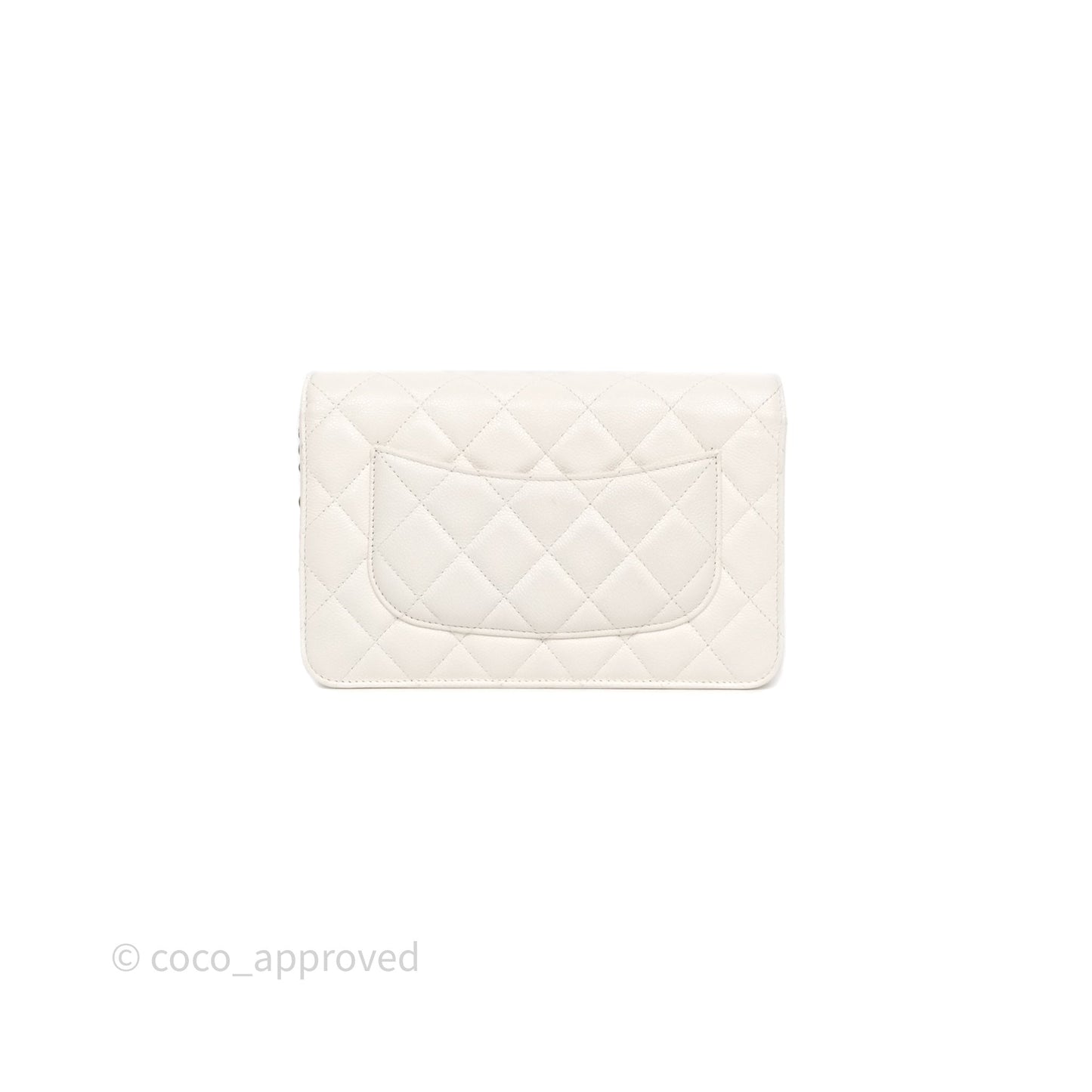 Chanel Classic WOC White Bag Caviar Gold Hardware
