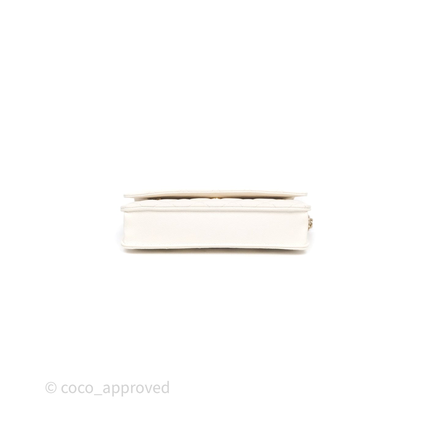 Chanel Classic WOC White Bag Caviar Gold Hardware
