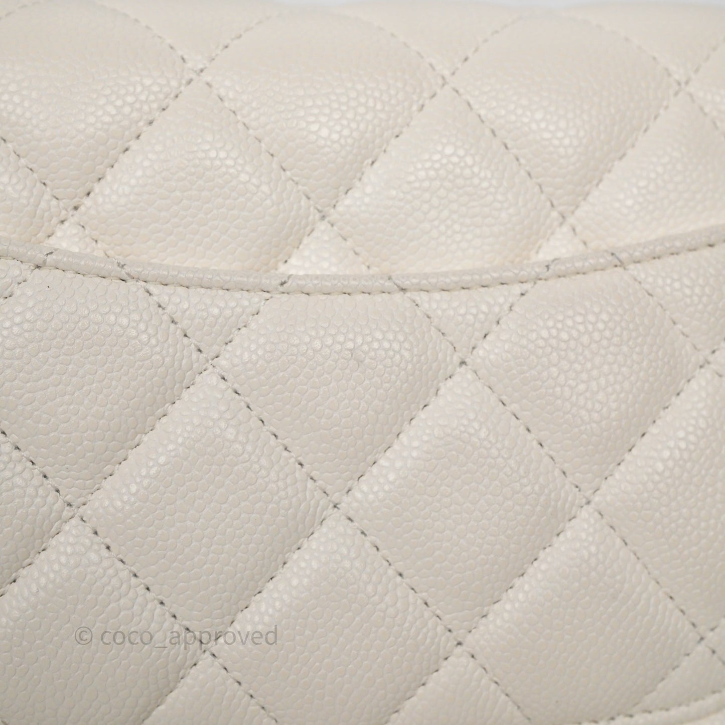 Chanel Classic WOC White Bag Caviar Gold Hardware