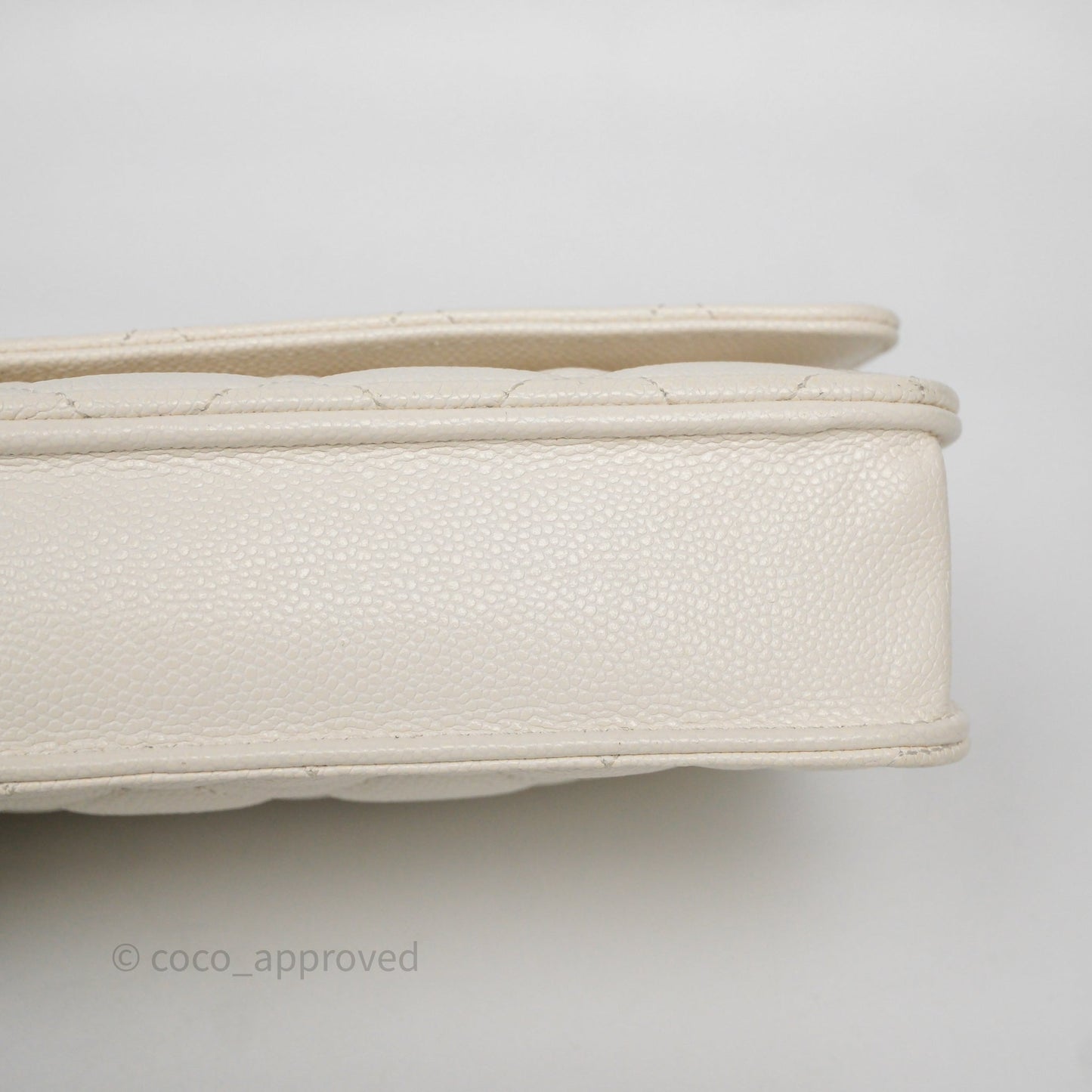 Chanel Classic WOC White Bag Caviar Gold Hardware