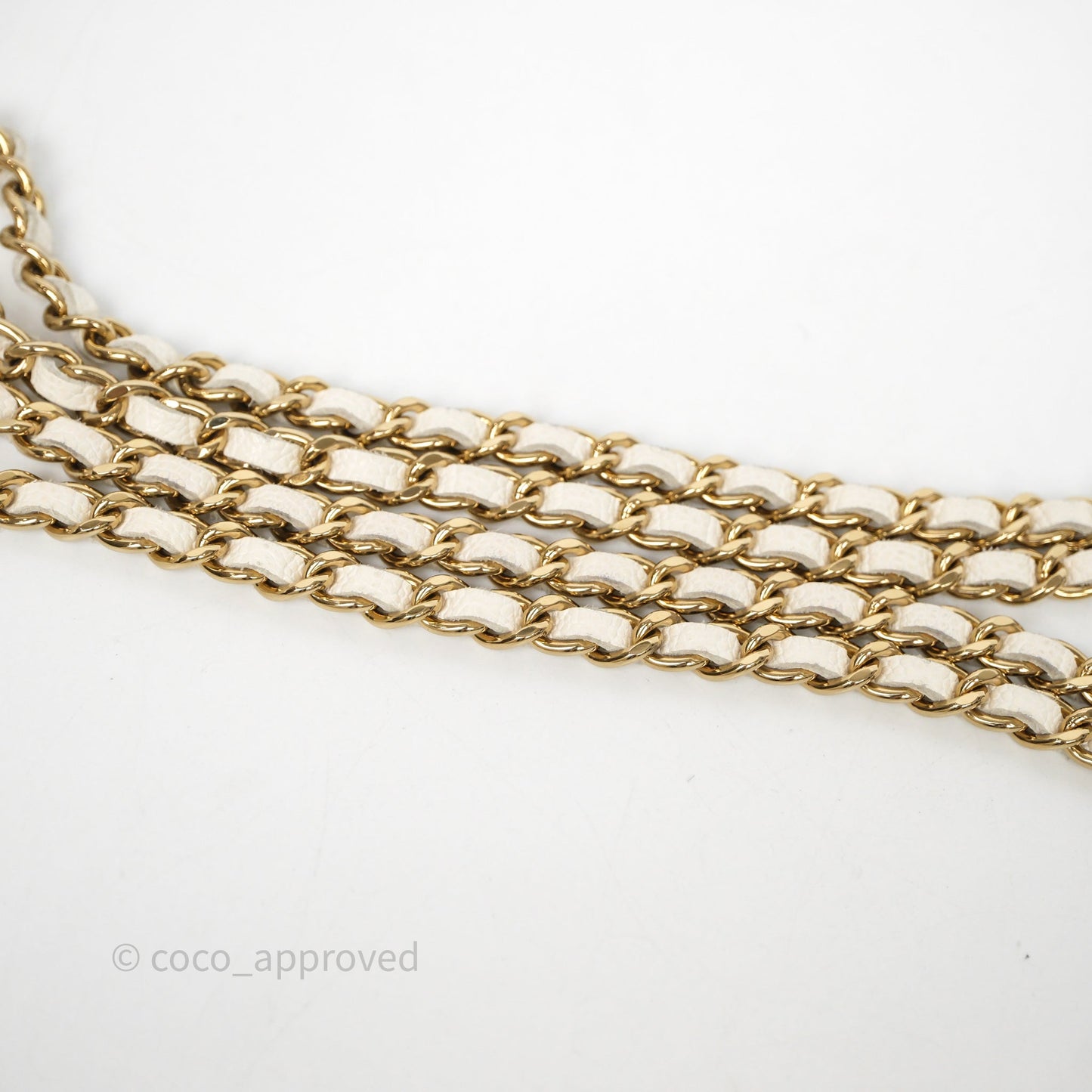 Chanel Classic WOC White Bag Caviar Gold Hardware