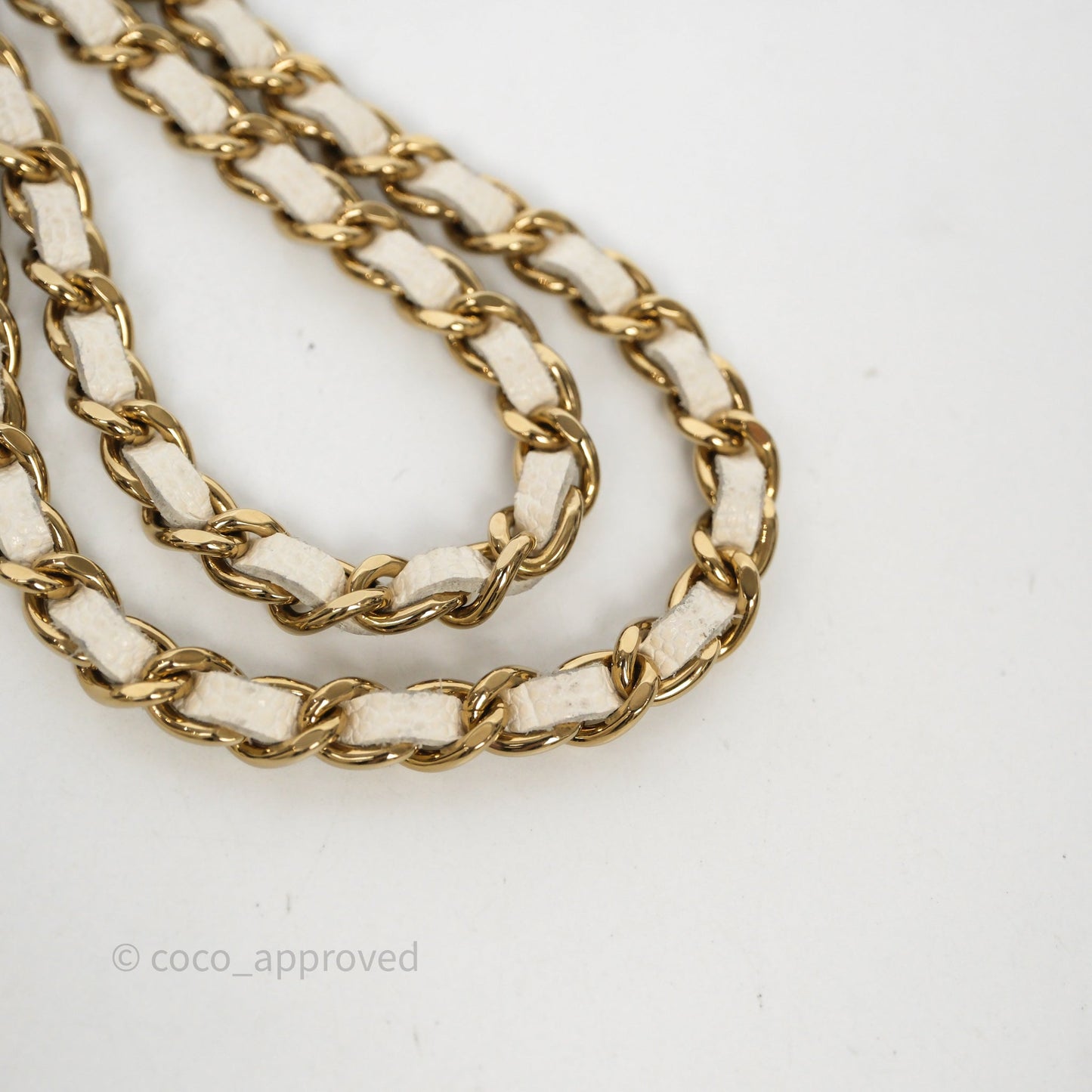 Chanel Classic WOC White Bag Caviar Gold Hardware