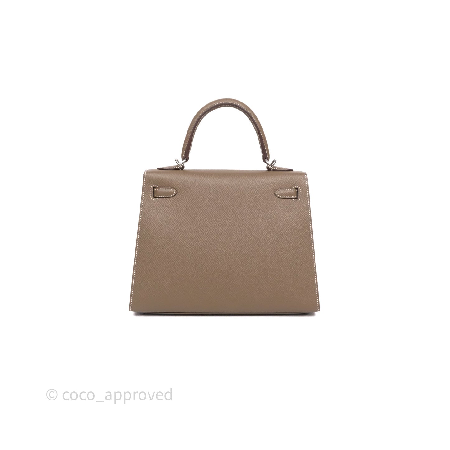 Hermes Kelly 25 Etoupe 18 Palladium Hardware
