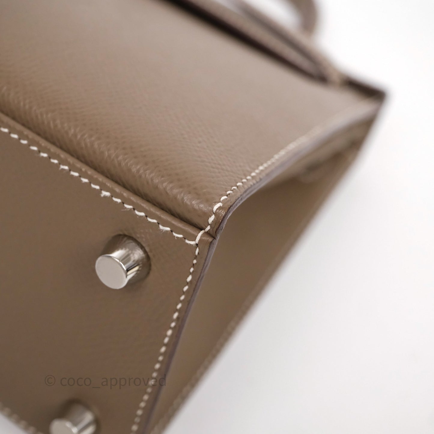 Hermes Kelly 25 Etoupe 18 Palladium Hardware
