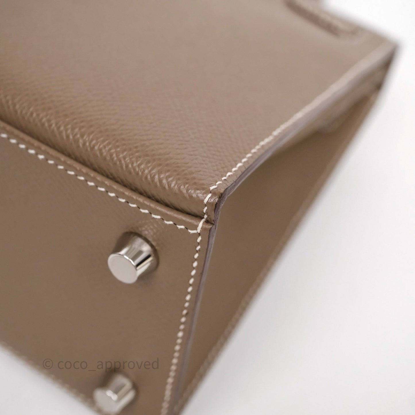 Hermes Kelly 25 Etoupe 18 Palladium Hardware