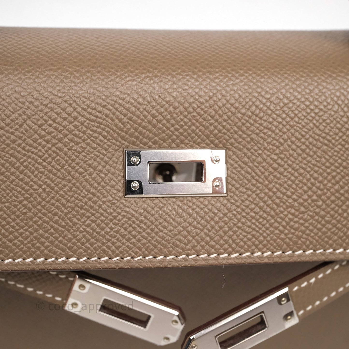 Hermes Kelly 25 Etoupe 18 Palladium Hardware