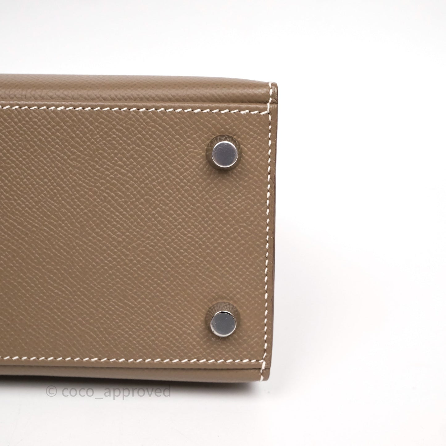 Hermes Kelly 25 Etoupe 18 Palladium Hardware