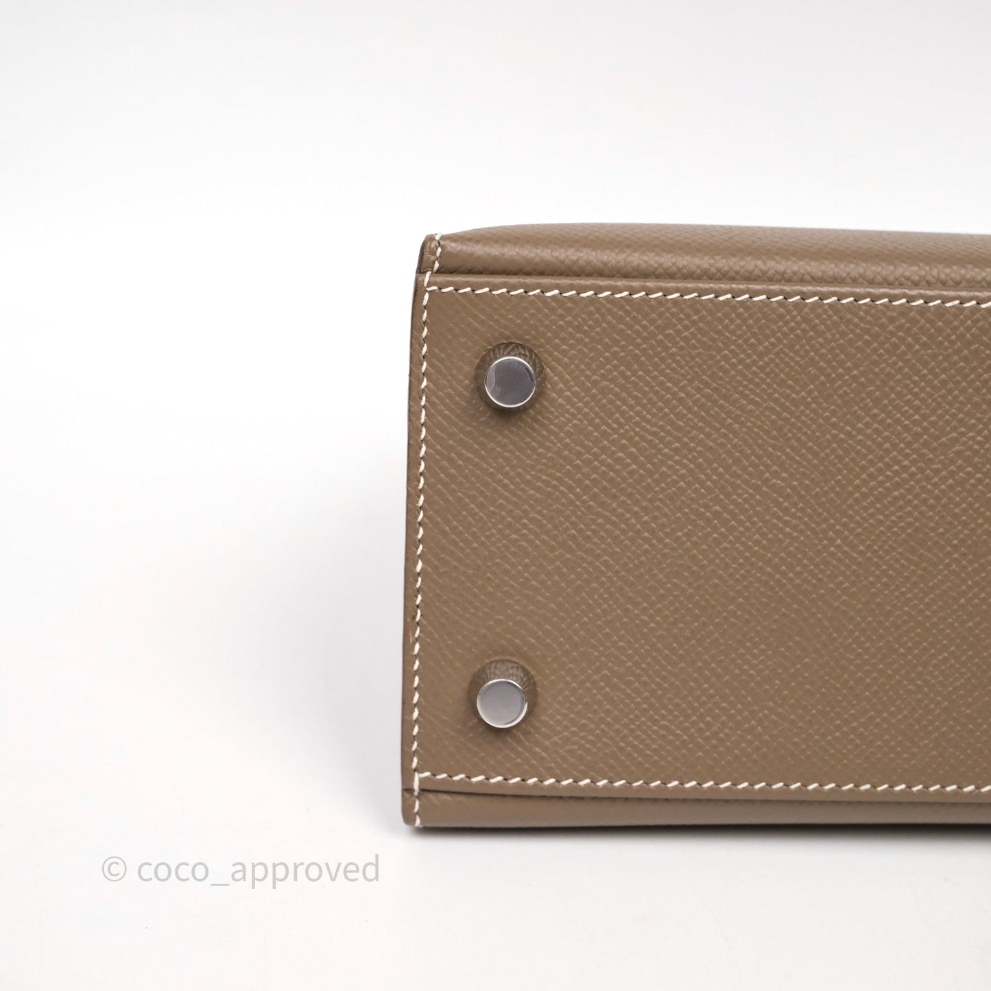 Hermes Kelly 25 Etoupe 18 Palladium Hardware