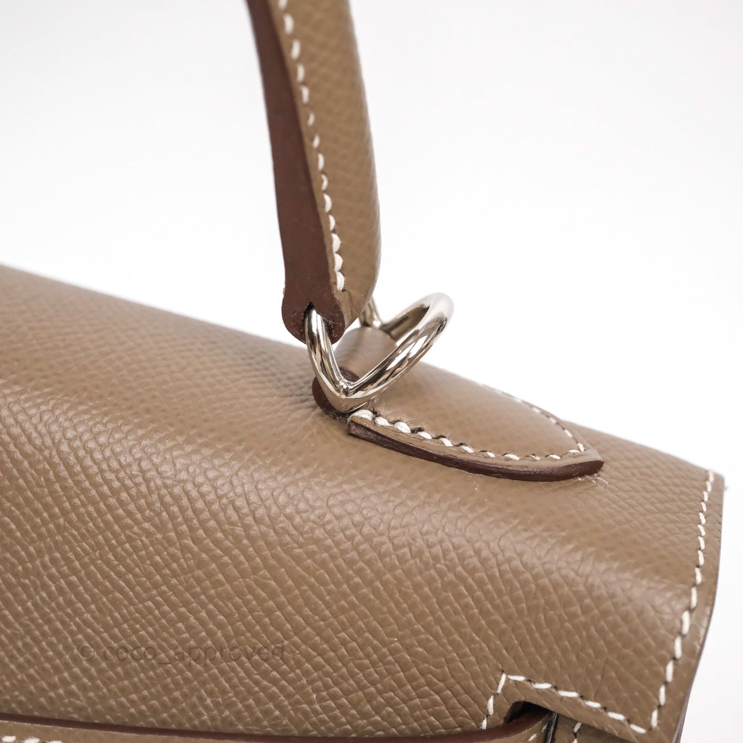 Hermes Kelly 25 Etoupe 18 Palladium Hardware