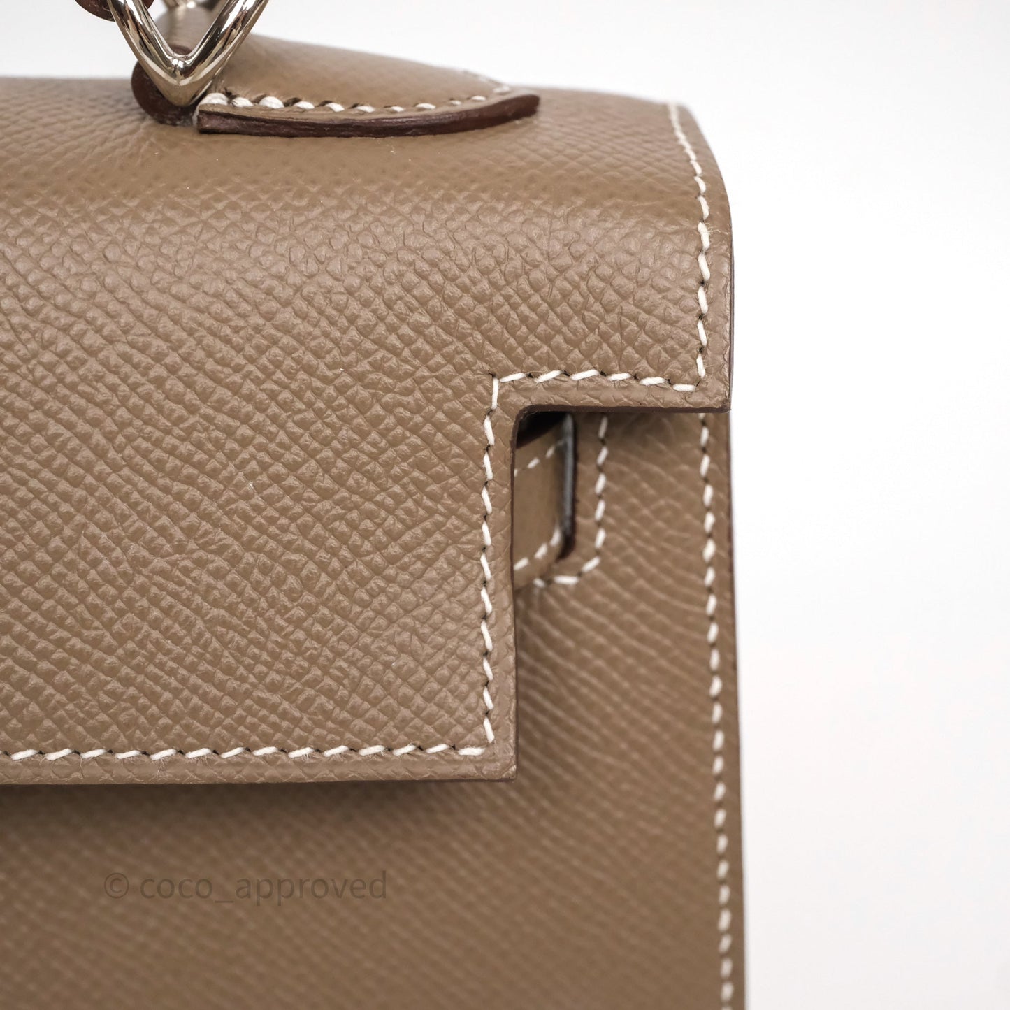 Hermes Kelly 25 Etoupe 18 Palladium Hardware