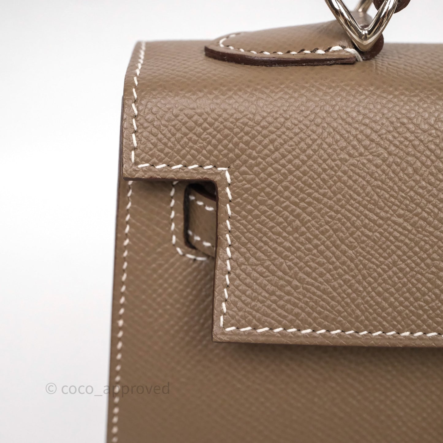 Hermes Kelly 25 Etoupe 18 Palladium Hardware